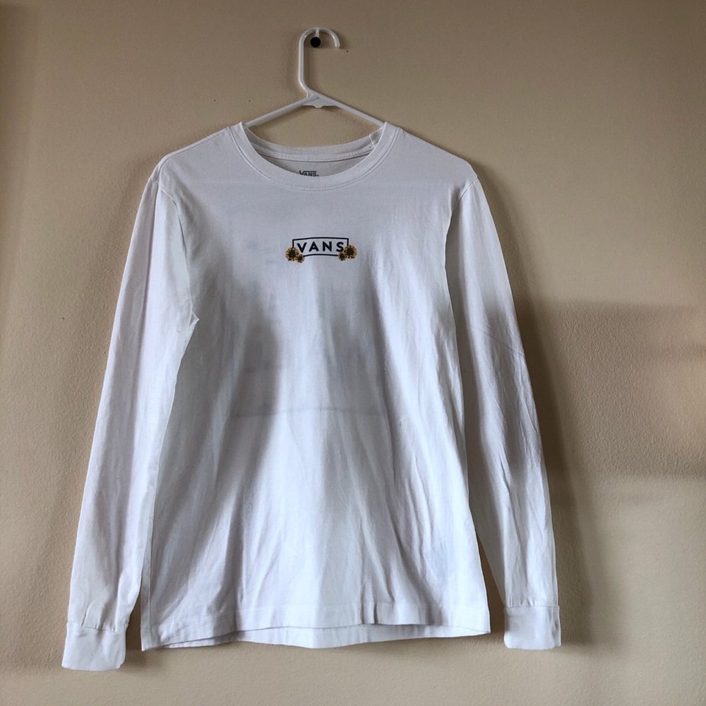 Vans white long sleeves top